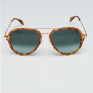 Celine Tortoise Shell Aviators with case